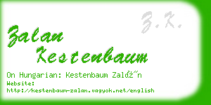 zalan kestenbaum business card